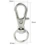 50 pcs Swivel Clasps Lanyard Snap Hook,cnomg Metal Swivel Lanyard Snap Hook Lobster Claw Clasp