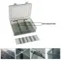 Upgrade 2 Pack Plastic Storage Organizer Box, Storage Container, Jewelry Organizer, Parts Storage Box with Dividers for Crafts, Beads, Buttons, Ornaments, Metal Parts, and More (9 Grids 2 Pack)