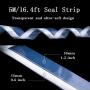 Silicone Seal Strip,Weather Stripping for Door or Window,Weatherproof Soundproof Self Adhesive Door Strip Bottom,Insect Proof Silicone Sealing Sticker for Gap of House or Shower Door（16.4Feet X 45MM）