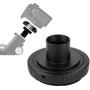 Serounder Astronomical Telescope Eyepiece Adapter, Metal Detachable Adapter Converter for 0.965inch T Mount Astronomical Telescope Eyepiece for Canon EOS Mount SLR Camera