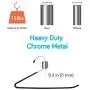 IPOW Pants Hangers 24 Pack Heavy Duty Hangers Open Ended Metal Pant Hangers Jeans Hanger Trouser Slack Hangers Space Saving Pants Hangers Anti-Rust Chrome Metal Non Slip Rubber Coating Easy Slide