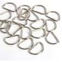 Hapy Shop 100 Pack Metal D Ring,Heavy Duty 1 inch Nickel Plated D-Rings for Hardware Bags Ring Hand DIY Accessories Belts and Dog Leash