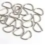 Hapy Shop 100 Pack Metal D Ring,Heavy Duty 1 inch Nickel Plated D-Rings for Hardware Bags Ring Hand DIY Accessories Belts and Dog Leash