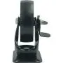 FactorDuty 4 All Black Metal Swivel Plate Caster Wheels w/Brake Lock Heavy Duty High-Gauge Steel (4'' with Brake)