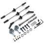 F Fityle Metal Gear Upgrade Bridge Axle Kits for WPL B14 B24 B-24 B16 B36 Q60 1:16 Scale RC Crawler Car Parts Front Rear Axle Pull Rods Bearing Accs