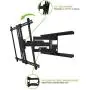 Kanto PDX700 Full Motion TV Wall Mount for 42-inch to 100-inch TVs | Supports up to 150 lbs (68 kg) | Swivel up to 90° | Tilt +15°/-3° | Black Kanto PDX700 Full Motion TV Wall Mount for 42-inch to 100-inch TVs | Supports up to 150 lbs (68 kg) | Swivel up to 90° | Tilt +15°/-3° | Black