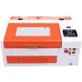 TEN-HIGH CO2 engrave Machine, 40W 300x400mm Laser Engraving Machine with Exhaust Fan USB Port