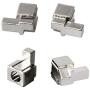 MOYEEL 2 Pairs Replacement Metal Lock Latches for Nintendo Switch Joy-Con Controller,Lock Buckles Repair Tool Kit for Switch Joy-Cons - Include Tri-Wing & Cross Screwdriver Tool + 4 Pcs Y Screws