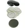Sunshine 75mm Blank Badges & Buttons Parts for Badge & Button Making Machine (Spring-Pin Plastic-Back 50sets)