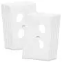 Enerlites Duplex Wall Plates Kit , model 8821-W Home Electrical Outlet Cover, 1-Gang Standard Size, Unbreakable Polycarbonate Material, White - 10 pack