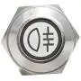 Etopars 12V Car Blue LED Light Rear Fog Push Button Metal Toggle Switch 16mm