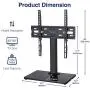 Rentliv Wooden Base Universal TV Stand- Table Top TV Base Stand for 37 to 55 inch TVs - Height Adjustable TV Mount Stand ,VESA 400 x 400mm Rentliv Wooden Base Universal TV Stand- Table Top TV Base Stand for 37 to 55 inch TVs - Height Adjustable TV Mount Stand ,VESA 400 x 400mm