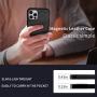 Neeliup Compatible with iPhone 12/12 Pro Magnetic Case, [Invisible Metal Plate Support Magnetic Car Mount][Premium PU Leather] Soft Silicone Bumper Ultra Slim Shockproof 6.1'' Cover-Black