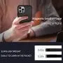 Neeliup Compatible with iPhone 12/12 Pro Magnetic Case, [Invisible Metal Plate Support Magnetic Car Mount][Premium PU Leather] Soft Silicone Bumper Ultra Slim Shockproof 6.1'' Cover-Black