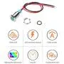 FICBOX 5Pcs 8mm 12V LED Indicator Light Metal Waterproof Signal Lamp Pilot Dash Dashboard Warning Lights for Motorcycle Car Truck Boat FICBOX 5Pcs 8mm 12V LED Indicator Light Metal Waterproof Signal Lamp Pilot Dash Dashboard Warning Lights for Motorcycle Car Truck Boat