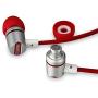 TENNMAK Dulcimer Strong Bass Clear Vocal Metal in-Ear Earphones Headphones Earbuds with Microphone and Remote - Red