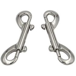 DGOL 5pcs Strong Heavy Double Ended Lobster Clasp Snap Hook Zinc Alloy Bolt Snaps Fastener Clip Length 3-1/2 inch