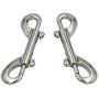 DGOL 5pcs Strong Heavy Double Ended Lobster Clasp Snap Hook Zinc Alloy Bolt Snaps Fastener Clip Length 3-1/2 inch