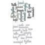 Sizzix, Multi Color, Thinlits Die Set 660225, Friendship Words Script by Tim Holtz, 16 Pack, One Size