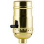 GE, Brushed Gold, 52205, 1 Pack, Lamp Socket with Push ON/OFF, Medium Base, DIY Project, UL Listed