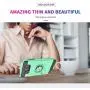 Note 5 case Galaxy Note 5 Case with HD Screen Protector,Ymhxcy 360 Degree Rotating Ring & Bracket Rubber Dual Layer Shock Bumper Resistant Back Cover for Samsung Galaxy Note 5-ZH Mint