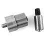 QWORK 1/4 inch Eyelet Buckle Mold, Heavy Duty Metal Grommet Die Mold, Hand Press Machine Setter