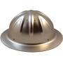 Skull Bucket Aluminum Hard Hats, Full Brim with Ratchet Suspensions Silver, One Size Fits Most