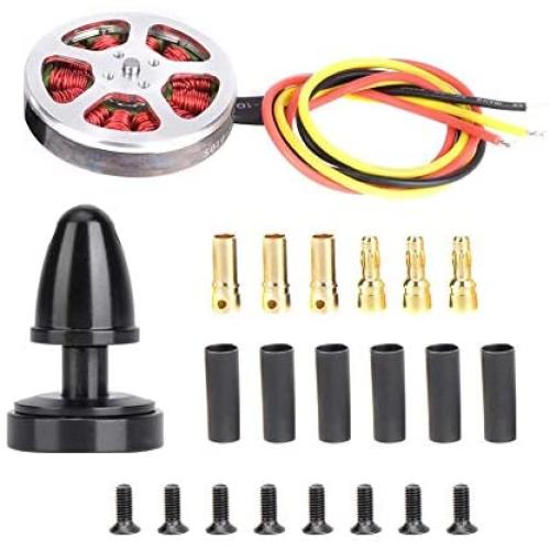 VGEBY Brushless Motor, 5010-360KV 1PCS Metal Outdoor Big Load Multiaxis Thick Line Hollow Cover Double Bearing Brushless Motor(Positive Tooth)