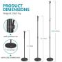 Neewer Compact Base 210cm Microphone Floor Stand with Mic Holder, Adjustable Height 37-83 inches, Solid Metal Disc-Shaped Base, 3/8'' to 5/8'' Screw Adapter, Detachable for Easy Transport (Black) Neewer Compact Base 210cm Microphone Floor Stand with Mic Holder, Adjustable Height 37-83 inches, Solid Metal Disc-Shaped Base, 3/8'' to 5/8'' Screw Adapter, Detachable for Easy Transport (Black)