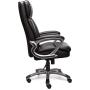 Serta 43675 Big & Tall Executive Office Chair High Back All Day Comfort Ergonomic Lumbar Support, Bonded Leather, Black