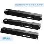 BBQ funland (3-Pack Universal Adjustable Porcelain Steel Replacement Heat Plate Shield, Heat Tent, Flavorizer Bar, Burner Cover, Flame Tamer for Gas Grill, Extends from 11.75'' up to 21'' L