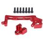 Dilwe RC Servo Mount, Metal CNC Steering Servo Mount Upgrade Parts for Axial SCX10 II 1/10 90046 90047 RC Crawler