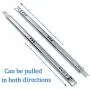 Yoohey Metal 12 inch Drawer Slides, Ball Bearing Two Way Slide Track Rail 0.7 inch Wide 1 Pair