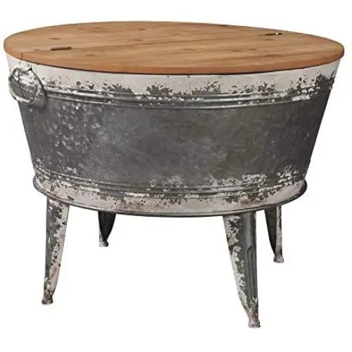Signature Design by Ashley - Shellmond Accent Cocktail Table with Storage - Farmhouse - Wood/Metal Signature Design by Ashley - Shellmond Accent Cocktail Table with Storage - Farmhouse - Wood/Metal