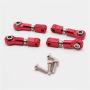 Katigan Metal Full Set Upgrade Parts Shock Absorber for Wltoys 1/28 K969 K979 K989 K999 P929 P939 Rc Car Parts,Red