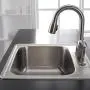 Kraus KTM25 25 inch Topmount Single Bowl 18 gauge Stainless Steel Kitchen Sink Kraus KTM25 25 inch Topmount Single Bowl 18 gauge Stainless Steel Kitchen Sink