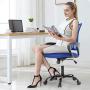 Ergonomic Office Chair Cheap Desk Chair Mesh Computer Chair Back Support Modern Executive Adjustable Chair Task Rolling Swivel Chair for Women, Men(Blue)