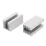 uxcell 2 Pcs Aluminium U Slotted Heatsink Heat Radiactor 80x40x40mm uxcell 2 Pcs Aluminium U Slotted Heatsink Heat Radiactor 80x40x40mm