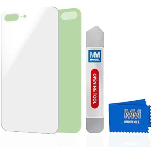 MMOBIEL Battery Back Cover Replacement Compatible with iPhone 8 Plus (White) 5.5 inch Glass Rear Housing