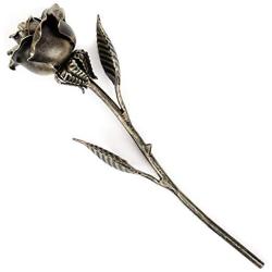 Hand Forged Metal Rose (Bronze Stained) Gift of Everlasting Love