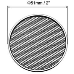 uxcell 4pcs 1'' Speaker Grill Mesh Decorative Circle Woofer Guard Protector Cover Audio Parts Silver