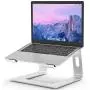 BESIGN LS03 Aluminum Laptop Stand, Ergonomic Detachable Computer Stand, Riser Holder Notebook Stand Compatible with Air, Pro, Dell, HP, Lenovo More 10-15.6'' Laptops, Silver
