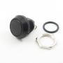 Yakamoz 12mm 1/2'' Metal Momentary Push Button Switch 2A/36V DC SPST 1NO Industrial Car Switch - Black Shell