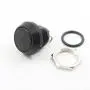 Yakamoz 12mm 1/2'' Metal Momentary Push Button Switch 2A/36V DC SPST 1NO Industrial Car Switch - Black Shell