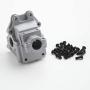 Greaked Metal Front Rear Wave Box Shell 144001-1254 Gear Box for Wltoys 144001 1/14 4WD High Speed Racing RC Car Vehicle Models Upgrade Parts