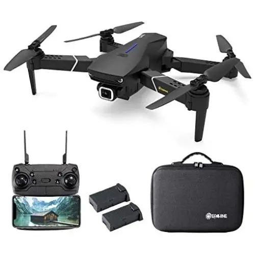 EACHINE E520S GPS Drone with 4K Camera for Adults, 5G WiFi FPV Live Video GPS Return Home 32mins Flight Time Follow Me RC Professional Quadcopter for Adults Carrying Case and Two Batteries EACHINE E520S GPS Drone with 4K Camera for Adults, 5G WiFi FPV Live Video GPS Return Home 32mins Flight Time Follow Me RC Professional Quadcopter for Adults Carrying Case and Two Batteries