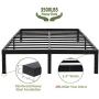 45MinST 18 Inch Maximum Storage Bed Frame/Reinforced Platform /3500lbs Heavy Duty/Easy Assembly/ Mattress Foundation/Steel Slat/Noise Free, Queen