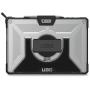 URBAN ARMOR GEAR UAG Designed for Microsoft Surface Pro 7 Plus, Pro 7, Pro 6, Pro 5th Gen (2017) (LTE), Pro 4 w/ Hand Strap & Shoulder Strap Plasma Feather-Light Rugged Ice Military Drop Tested Case
