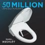 TOTO SW2044#01 C200 Electronic Bidet Toilet Cleansing Water, Heated Seat, Deodorizer, Warm Air Dryer, and PREMIST, Elongated, Cotton White