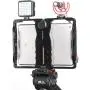 ULANZI U-Pad Metal Video Cage,Tablet Vlog Rig Stabilizer w 1/4 inch Screw Triple Cold Shoe Mount Compatible w iPad/ iPad Pro/iPad Air/iPad Mini Tablets Vlogging Used On Microphone Video Light